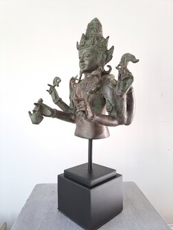 Bronzen borstbeeld Shiva