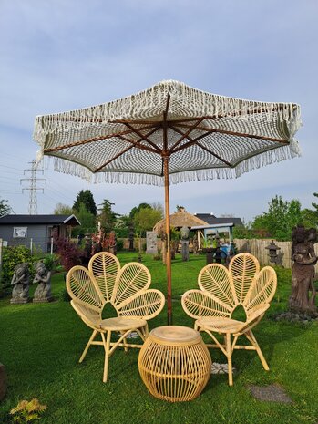 Macramé parasol dia 3 meter (franje)